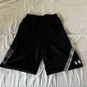 Under Armour Stephen Curry youth large athletic shorts black